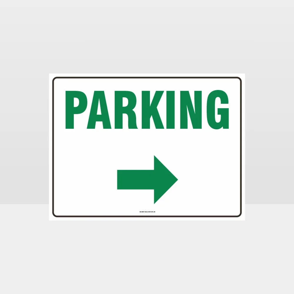 Parking Right Arrow Sign