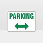 Parking Left And Right Arrow Sign