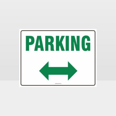 Parking Left And Right Arrow Sign