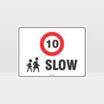 Slow 10KPH L Sign