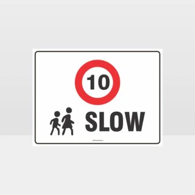 Slow 10KPH L Sign