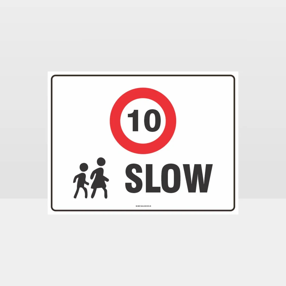 Slow 10KPH L Sign
