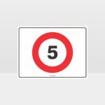 5 KPH Speed L Sign