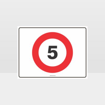 5 KPH Speed L Sign