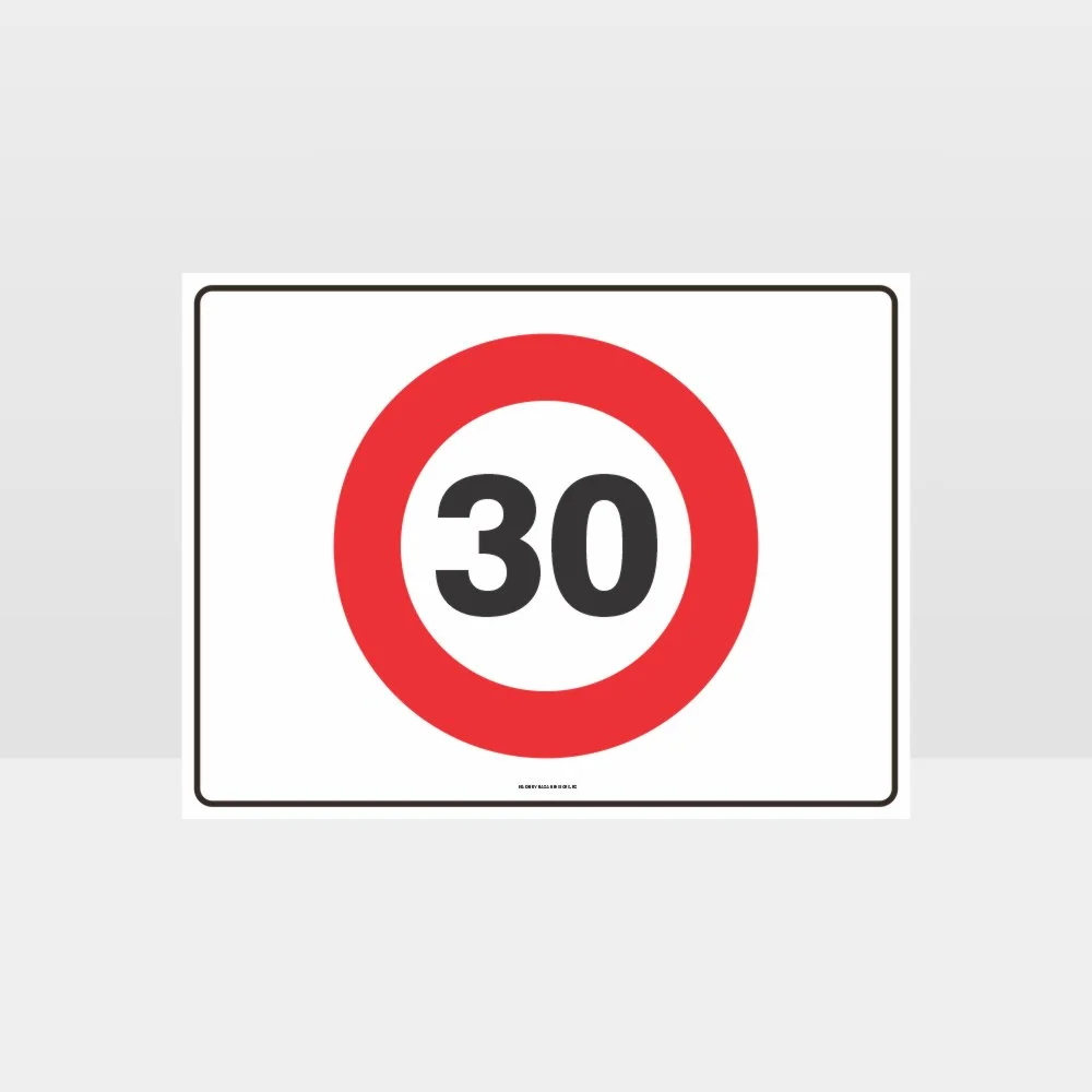 30 KPH Speed L Sign