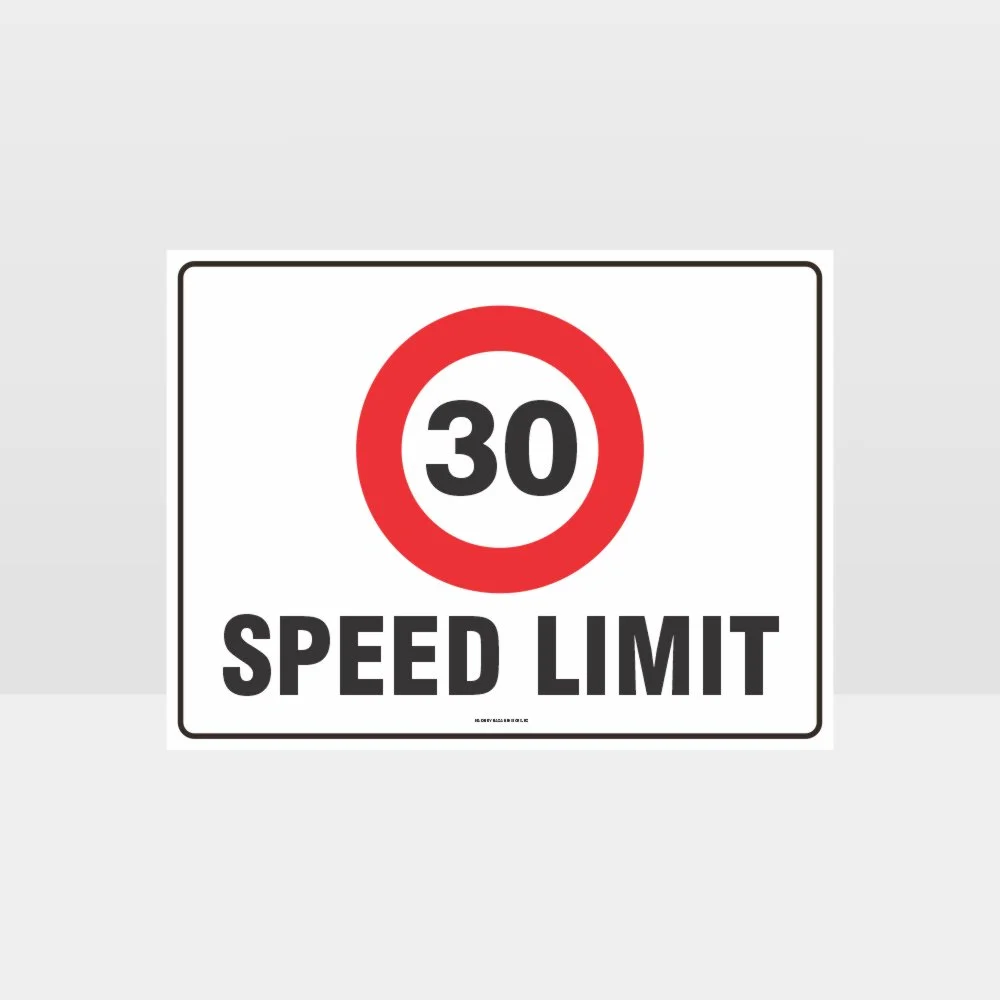 30 KPH Speed Limit L Sign