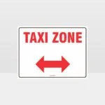 Taxi Zone Left And Right Arrow L Sign