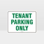 Tenant Parking Only L Sign