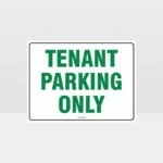 Tenant Parking Only L Sign