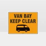 Van Bay Keep Clear L Sign