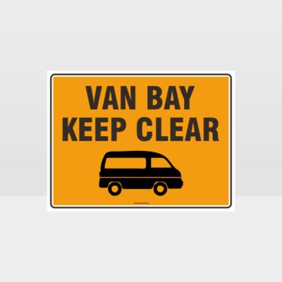 Van Bay Keep Clear L Sign
