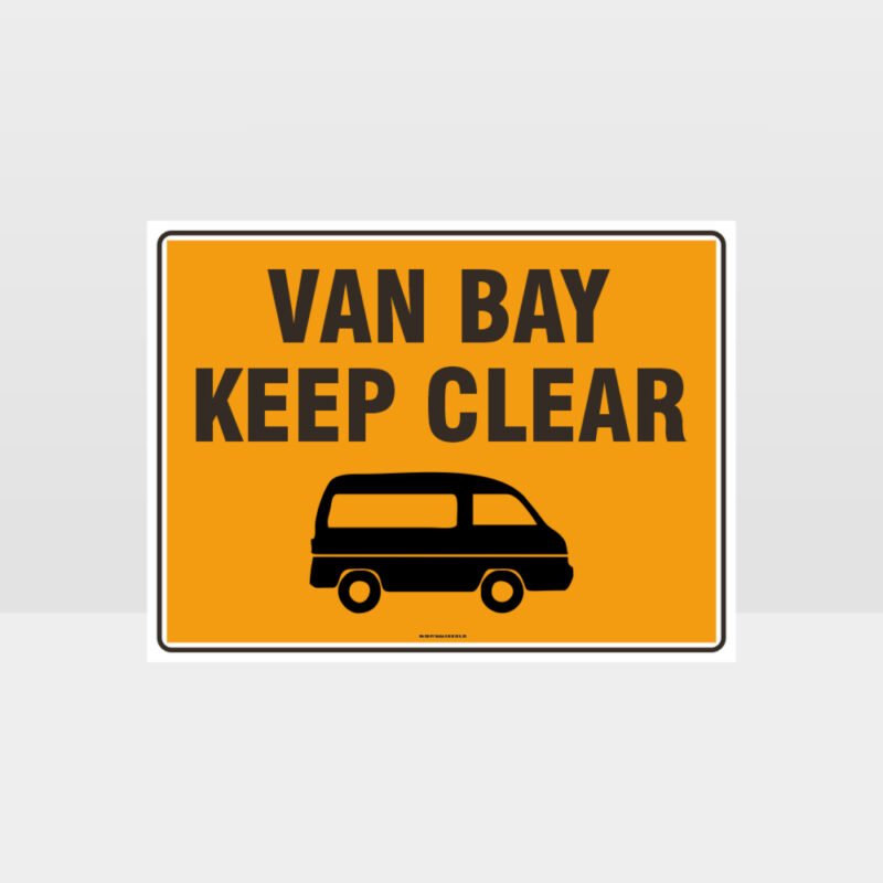 Van Bay Keep Clear L Sign