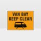 Van Bay Keep Clear L Sign