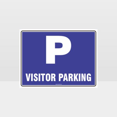 Visitor Parking P L Sign