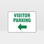 Visitor Parking Left Arrow L Sign