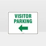 Visitor Parking Left Arrow L Sign