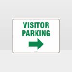 Visitor Parking Right Arrow L Sign