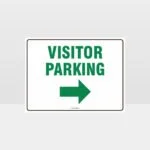 Visitor Parking Right Arrow L Sign