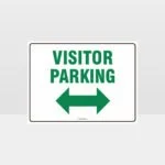 Visitor Parking Left And Right Arrow L Sign