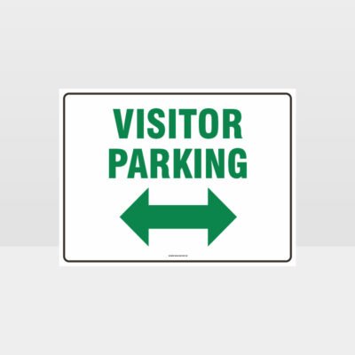 Visitor Parking Left And Right Arrow L Sign