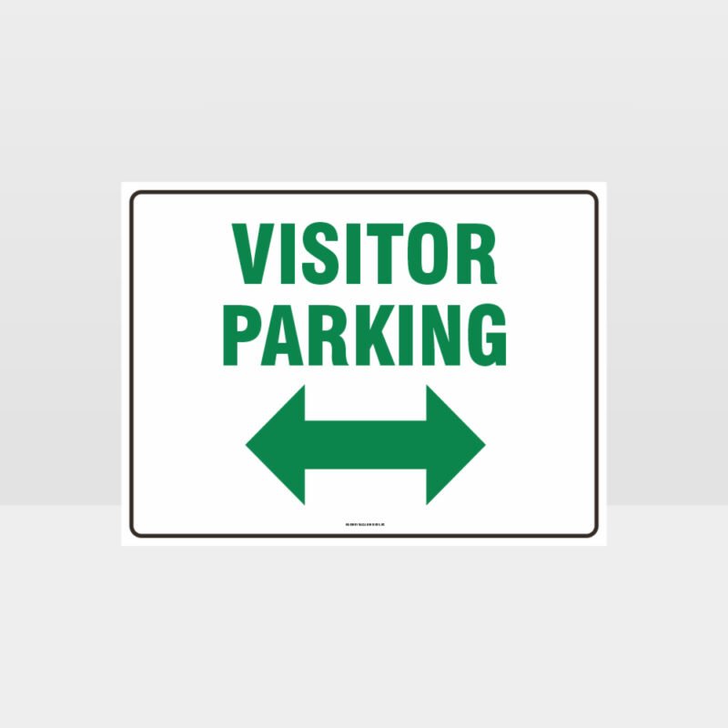 Visitor Parking Left And Right Arrow L Sign