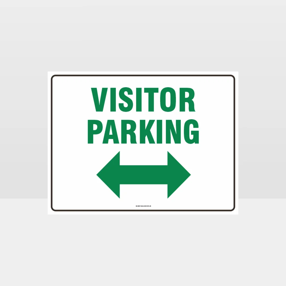 Visitor Parking Left And Right Arrow L Sign