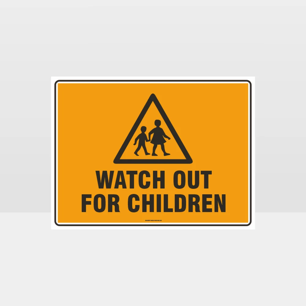 Watch Out For Children L Sign