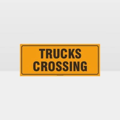 Trucks Crossing Sign