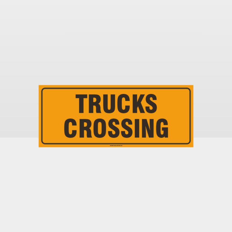 Trucks Crossing Sign