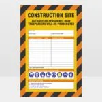 Construction Site Authorised Personnel Only