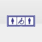 Male Female Accessible Toilets Sign