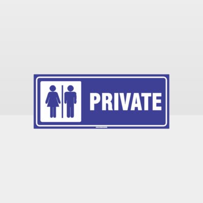 Private Toilet Sign