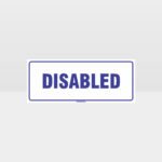 Disabled Toilets Sign