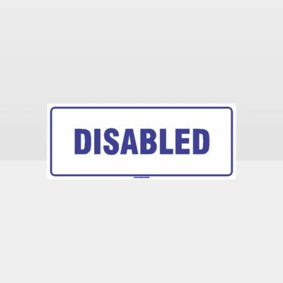 Disabled Toilets Sign