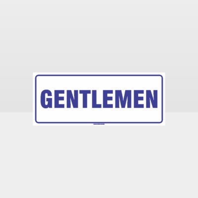 Gentlemen Toilet Sign
