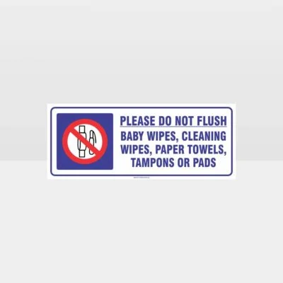 Please Do Not Flush Sign