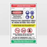 Danger Unauthorised People Keep Out Sign