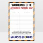 Working Site Authorised Persons Only