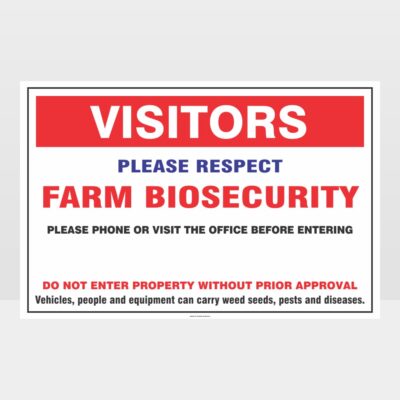 Farm Biosecurity Sign