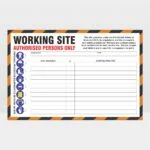 Working Site Authorised Persons Only Sign