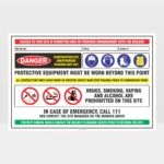 Danger Construction Site 01 Sign