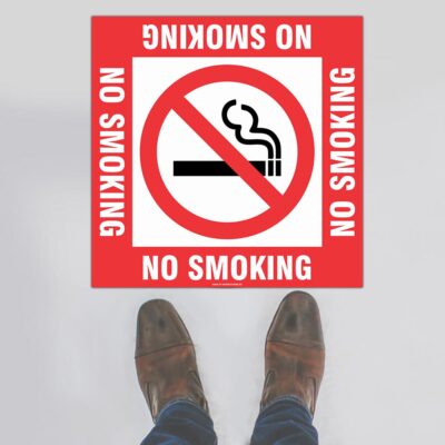 No Smoking Floor Sign