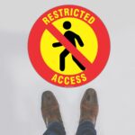 Restricted Access Floor Sign
