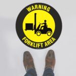 Warning Forklift Area Floor Sign