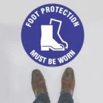 Foot Protection Floor Sign