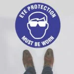 Eye Protection Floor Sign