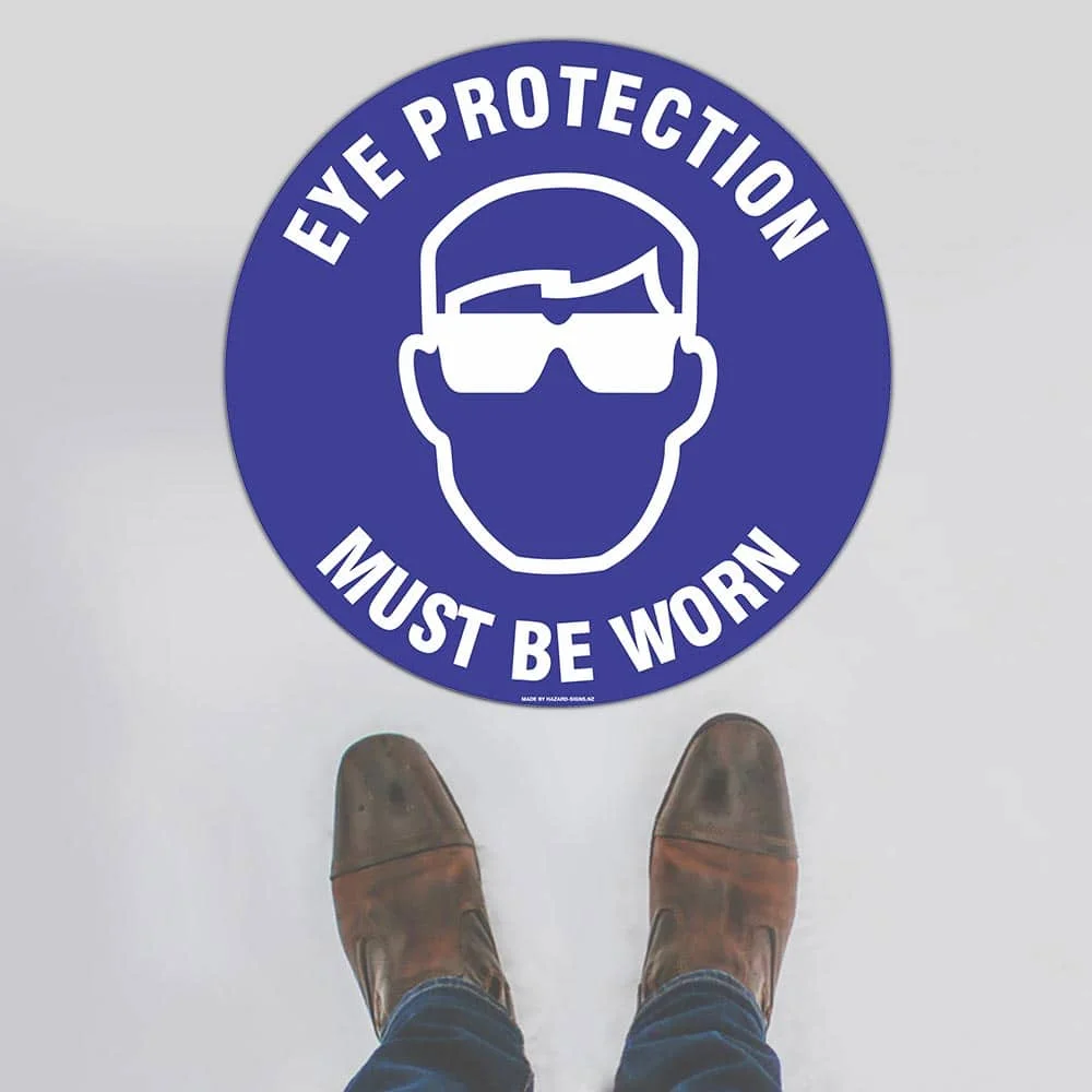Eye Protection Floor Sign