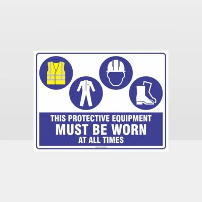 This Equipment Must Be Worn Sign 263