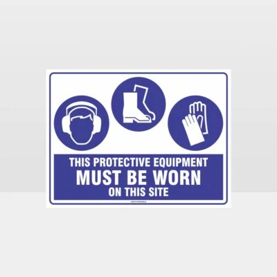 This Protective Equipment Must Be Worn On This Site 414