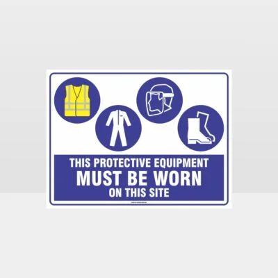 This Protective Equipment Must Be Worn On This Site 434